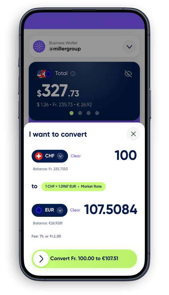 Firma — convert currencies at market rates
